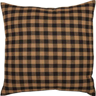 Black Check Fabric Pillow 12x12 VHC Brands - The Fox Decor